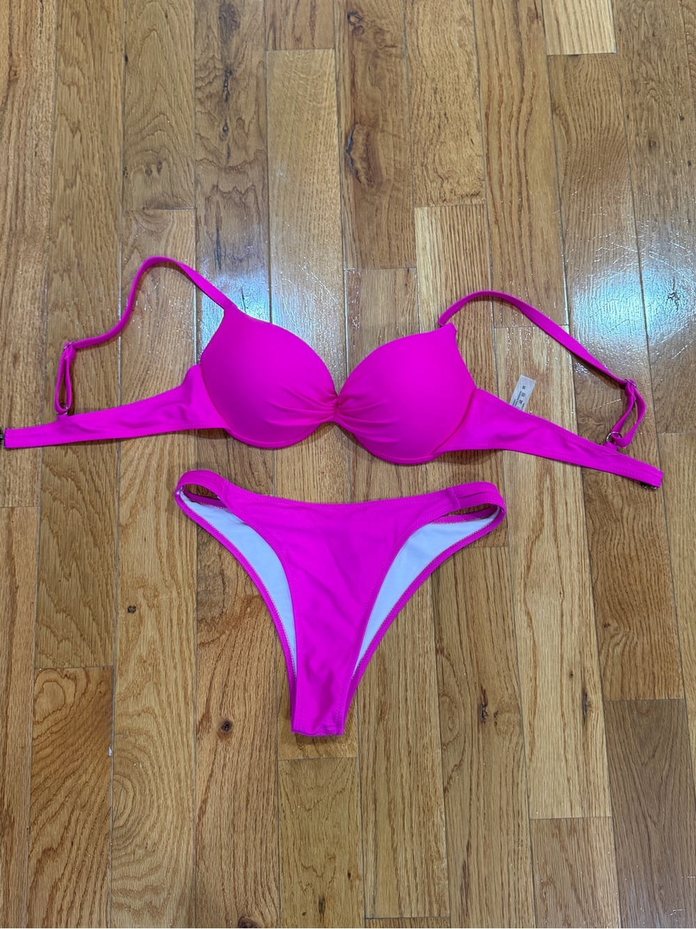 Women's Hot Pink  Bikini Set